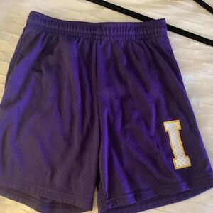 Purple basketball shorts youth medium